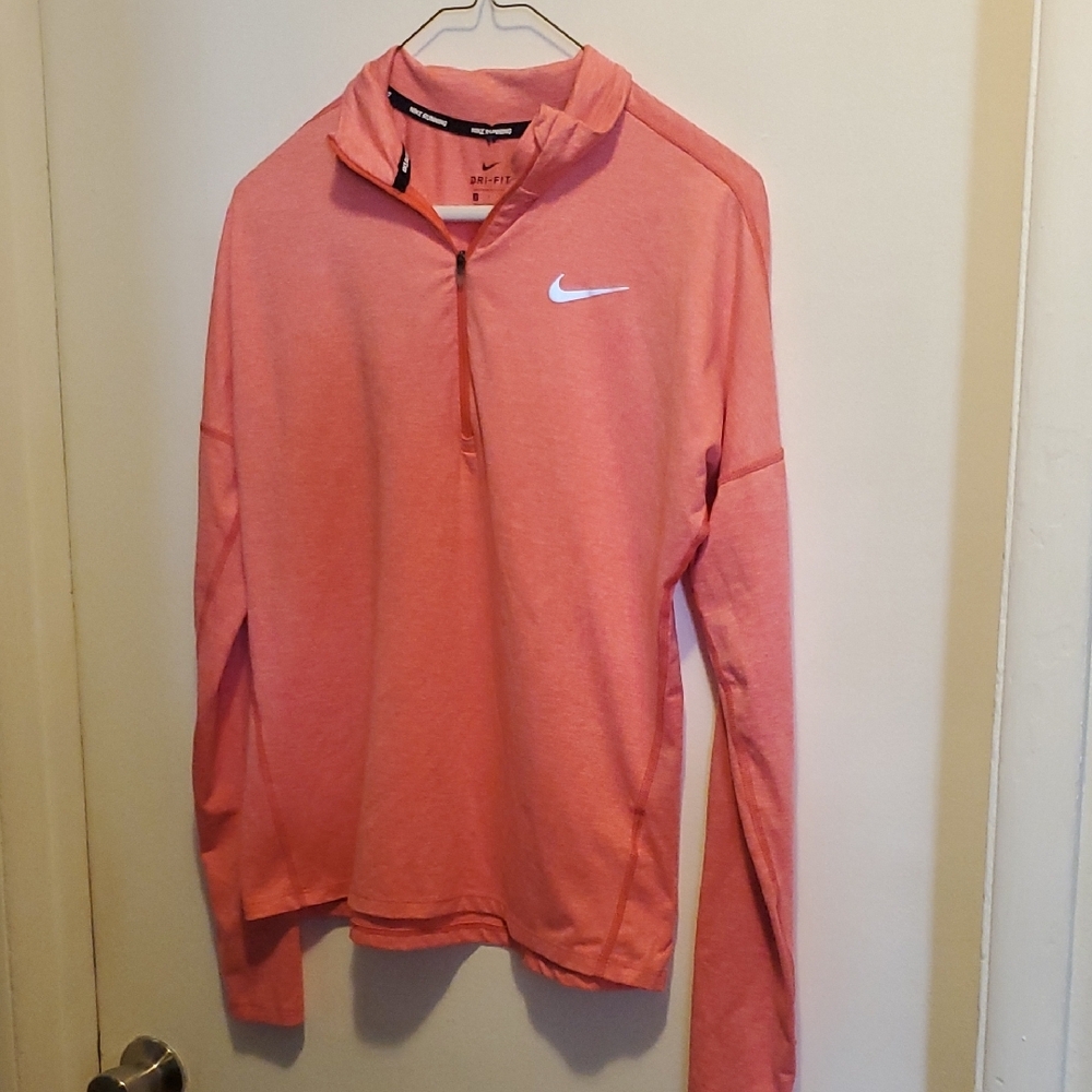 Nike Coral Long Sleeve Half-Zip Pullover
